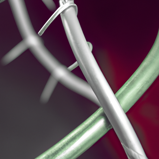 An image showcasing a close-up of a delicate rose stem gently supported by a metal stent, illustrating the concept of stenting