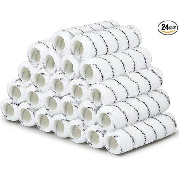 24-Pack 9 Paint Roller Covers 1/2 Nap