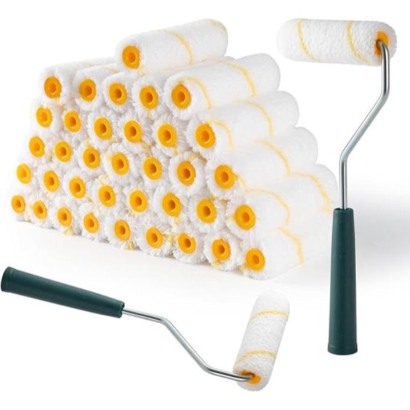 40 Pack 4 Inch Microfiber Paint Roller Covers
