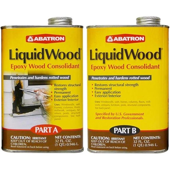 Abatron LiquidWood Kit - 2-Part Wood Epoxy Resin (2 Quarts)