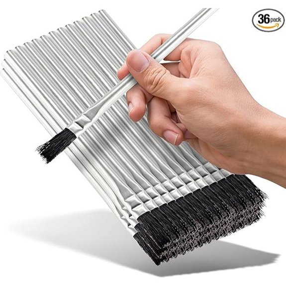 Acid Flux Brushes - 36 Count 3/8 Inch Horsehair