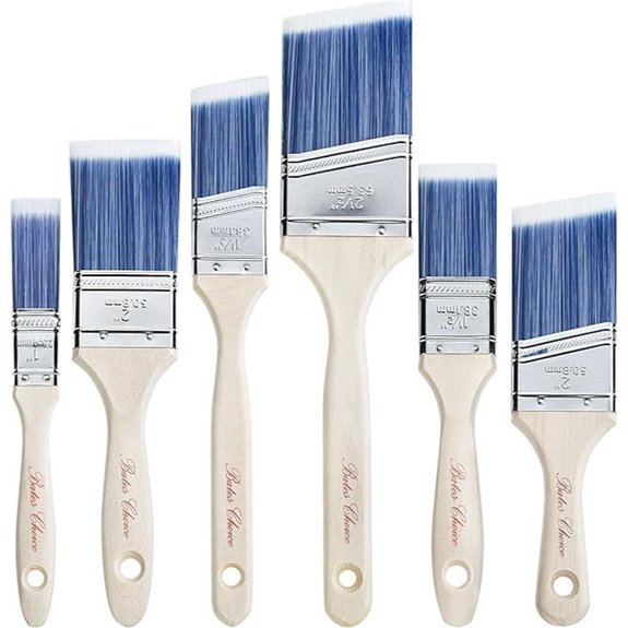Bates 6-Pack Paint Brushes for Walls Stain Furniture