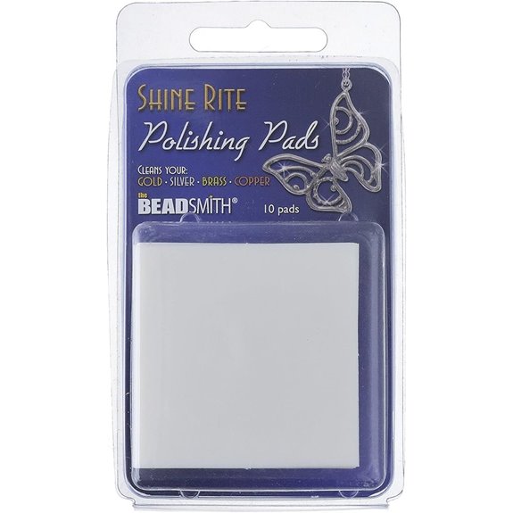The Beadsmith Shine Rite Polishing Pads (10-Pack)