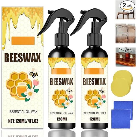 2PCS Beeswax Furniture Polish Spray for Wood