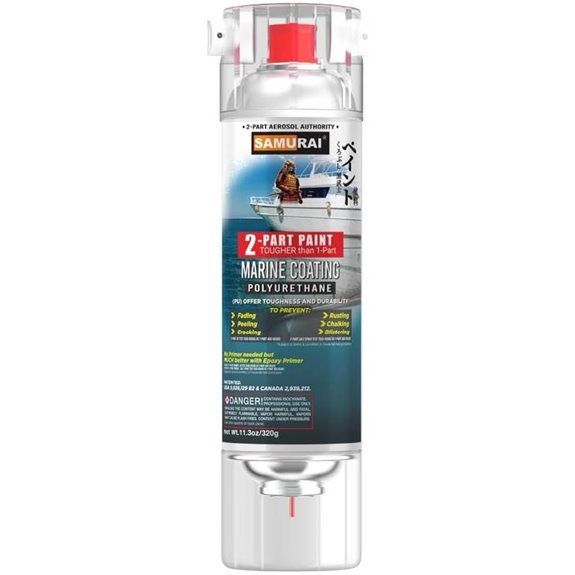 SAMURAI 2-Part Polyurethane Marine Spray Paint (Black)
