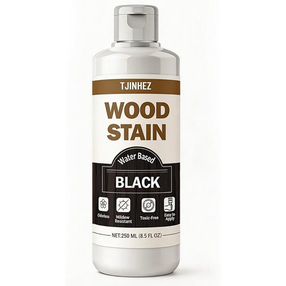Black Wood Stain Matte Finish - Indoor & Outdoor Use