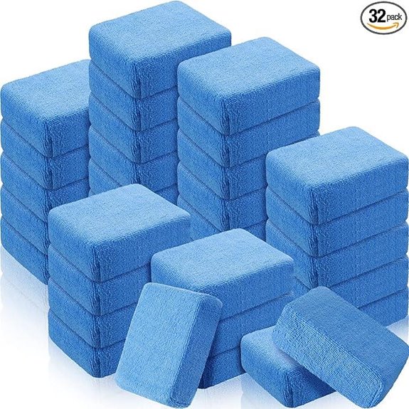 Riakrum 32-Piece Blue Microfoam Car Detailing Pads
