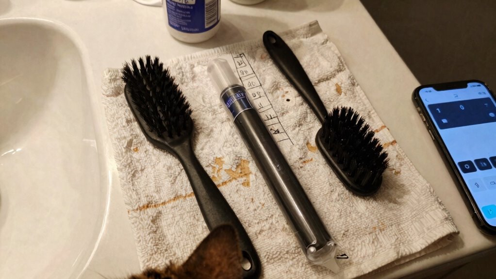 brush selection bristles size handle