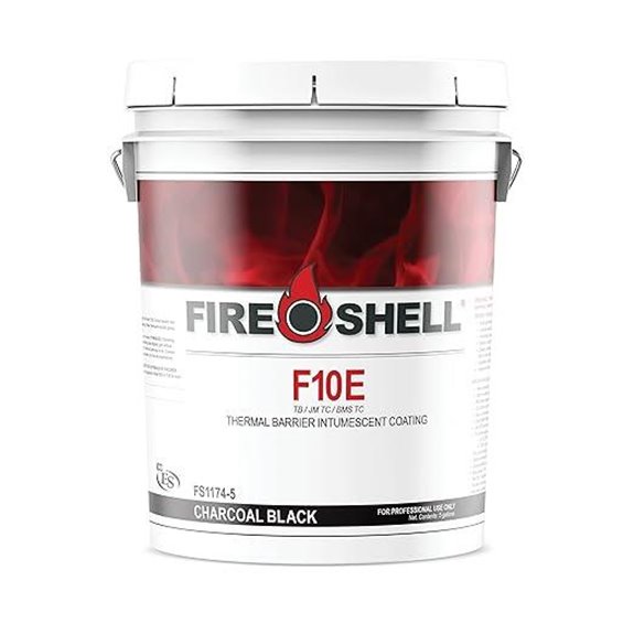 FIRESHELL F10E INTUMESCENT Coating - Charcoal Black 5-Gallon