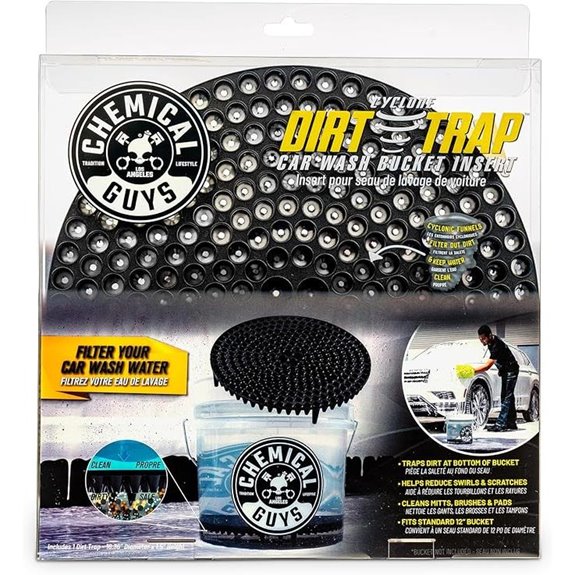 Chemical Guys Cyclone Dirt Trap Car Wash Bucket Insert - 12 inch Black