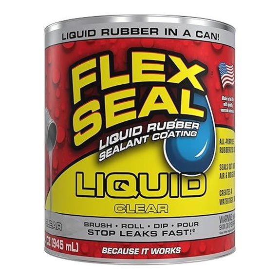 Flex Seal Liquid Rubber Coating Sealant Clear 32 oz