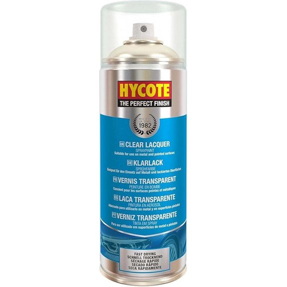 Hycote Double Acrylic Spray Paint Clear Lacquer 13.5 Oz