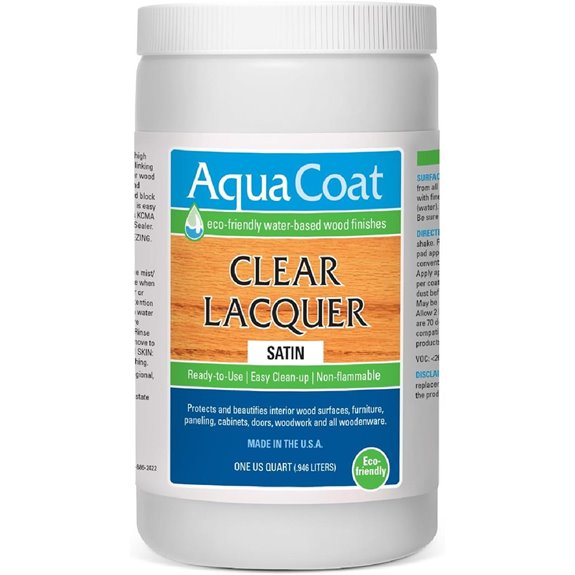 Aqua Coat Clear Lacquer Satin Finish (Quart)