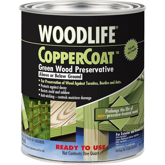 Wolman 1904A WOODLIFE CopperCoat Green Wood Preservative Quart