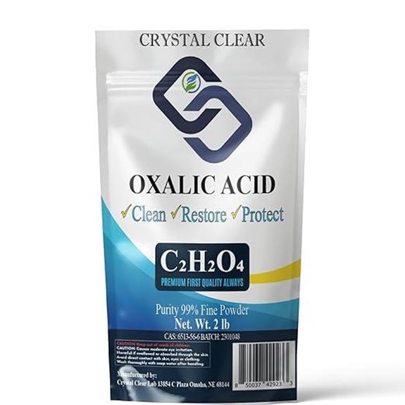 CrystalClearlab Oxalic Acid Powder 99.6% Pure 2lb