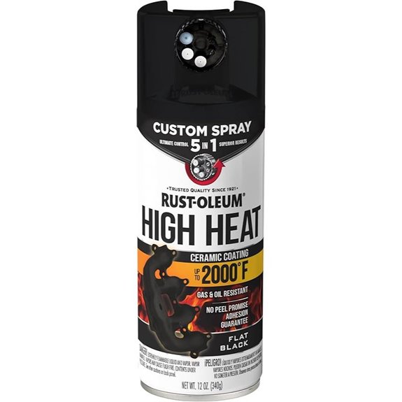 Rust-Oleum Custom Spray 5-in-1 Flat Black Paint (12 oz)