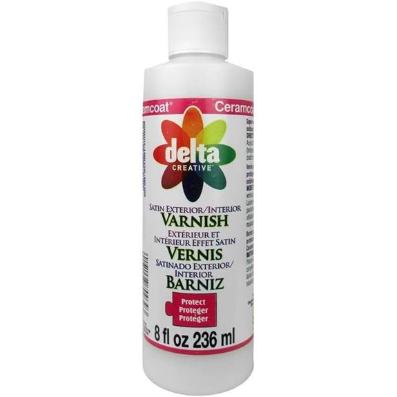 Delta Ceramcoat Satin Finish Exterior/Interior Varnishes 8 oz. Clear