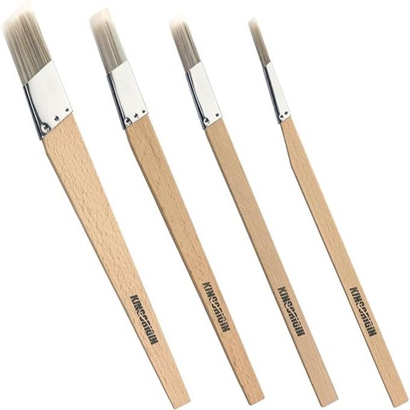 Trim Paint Brushes Set of 4 for Detail Work