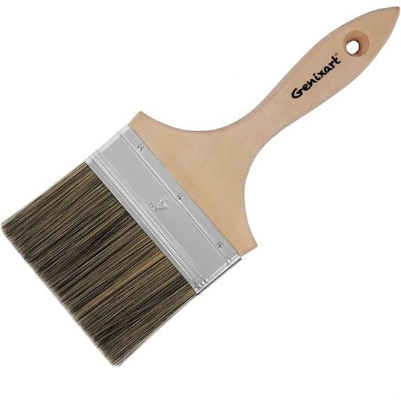 Double Thick Chip Paint Brush for Walls and Fence Staining (4 inch)