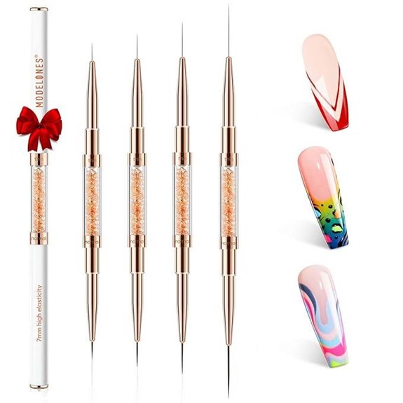 Modelones Dual-Ended Fine Liner Nail Art Brush Kit