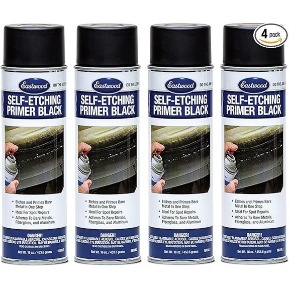 Eastwood Self Etching Primer Spray Paint Aerosol Black 16 oz. | 4 Pack