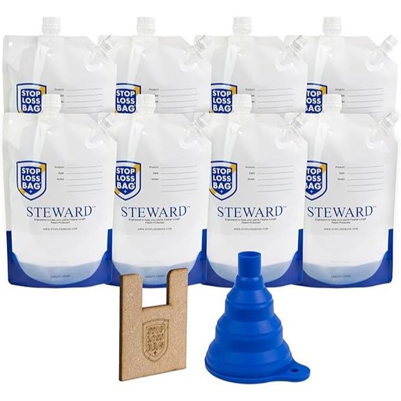 StopLossBags 8 Reusable Paint Storage Bags (1 Liter)