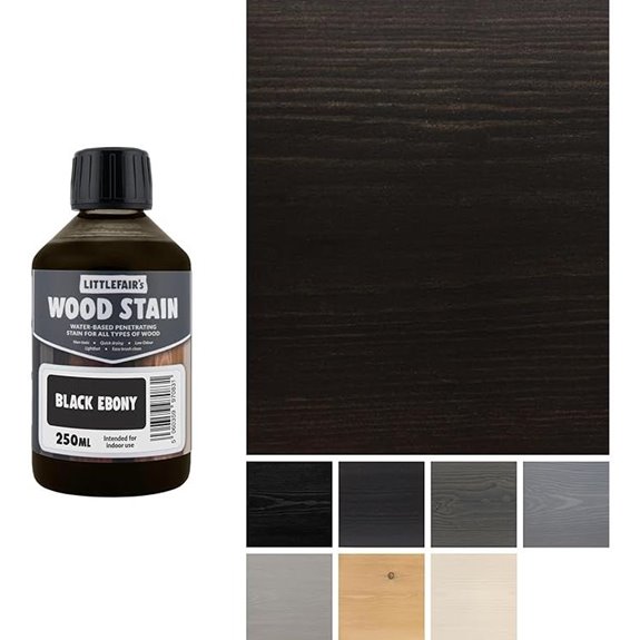 Littlefair's Water Based Wood Stain - Black Ebony