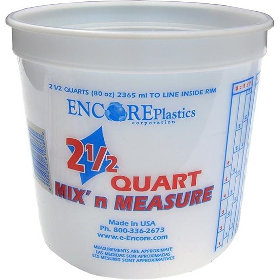 Encore Plastics 2.5 Quart Mix N Measure Container (12-Pack)