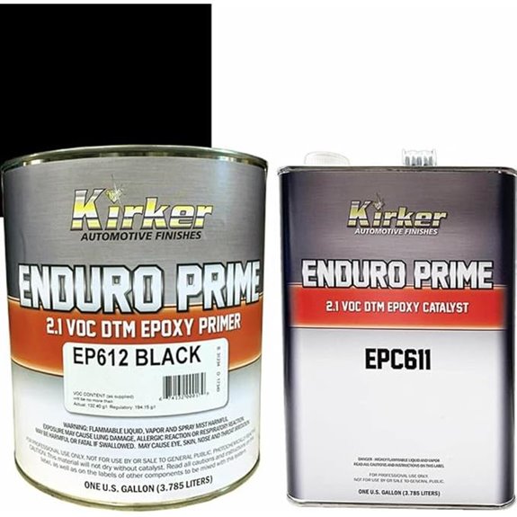 Enduro Prime DTM Epoxy Primer Black EP612 1 Gallon Kit