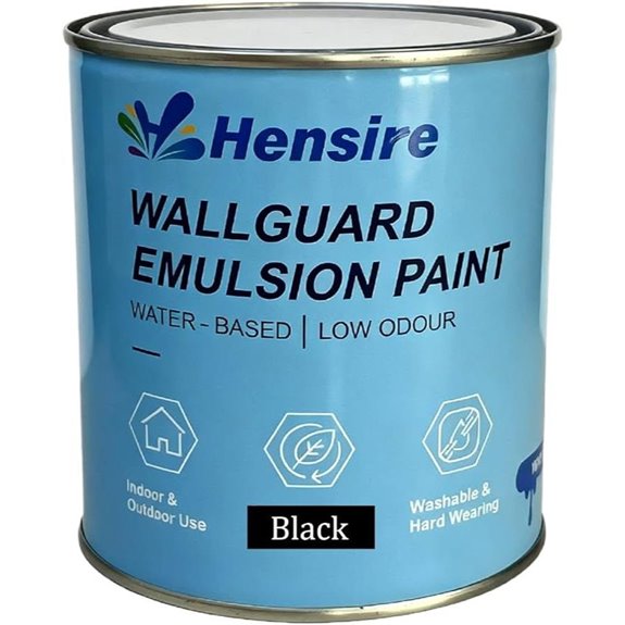 Hensire Exterior Black Waterproof Wall Paint - 35oz
