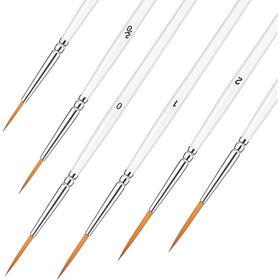 Script Liner Brush 6 PCS Extra Fine Detail Miniature Paintbrushes