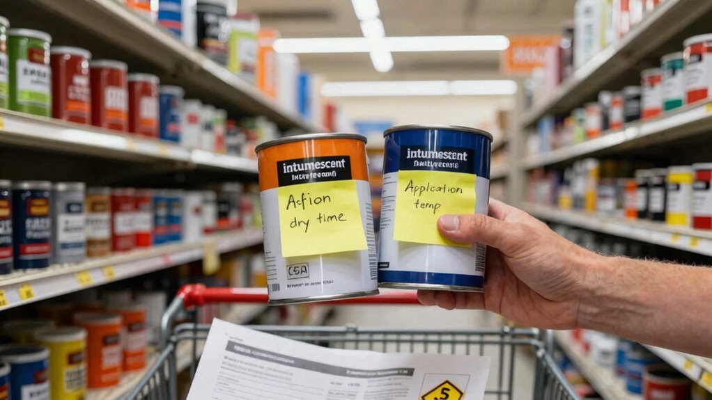 fire retardant paint selection criteria