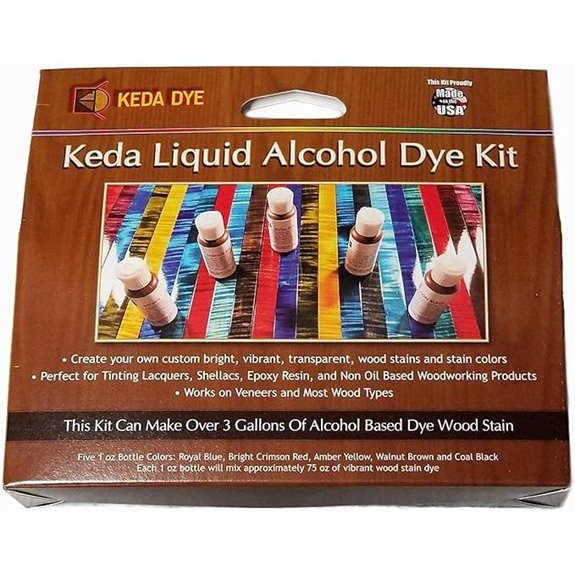 Vibrant Wood Dye Liquid 5-Color Kit