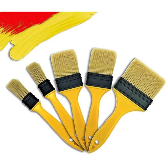 Chip Brush Set - 5pcs 1-3 Inch Chalk Paint & Wax Brushes