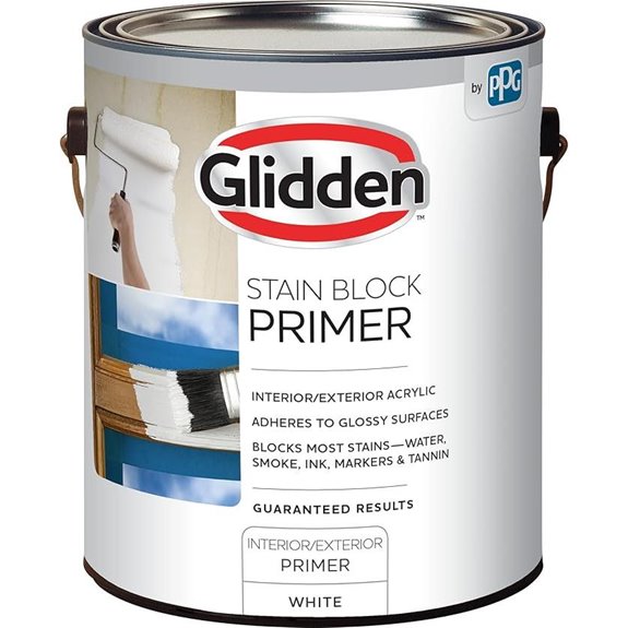 Glidden Glidden Interior/Exterior Stain Block Primer Flat White 1 Gallon