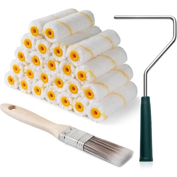26 Pack 4 Inch Microfiber Paint Roller Covers