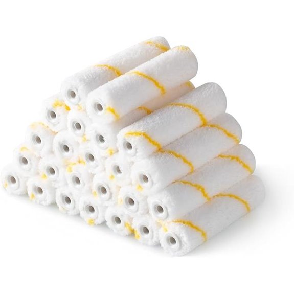 Voomey 4 Inch Microfiber Paint Roller Covers (24-Pack)