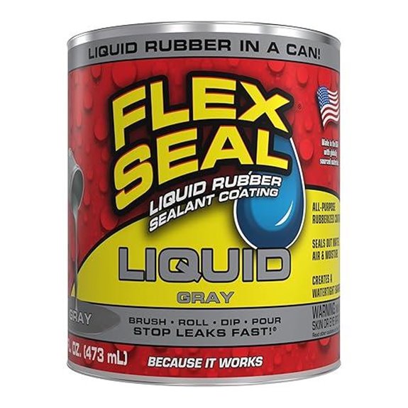Flex Seal Liquid Rubber Coating Sealant Gray 16 oz