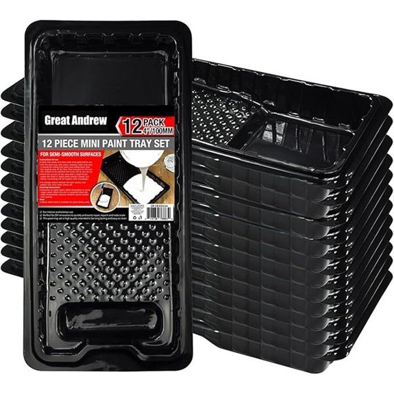 Great Andrew Jumbo Paint Roller Tray Liner 12-Pack (Black)