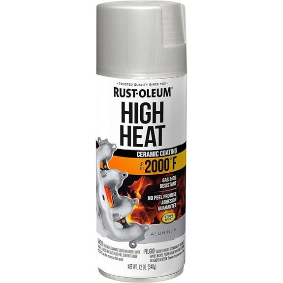 Rust-Oleum Automotive High Heat Spray Paint Flat Aluminum