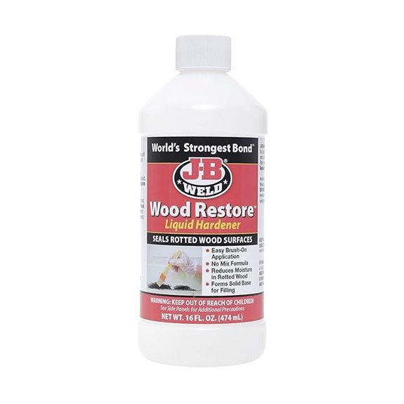 J-B Weld 40001 Wood Restore Liquid Hardener - 16 oz. Original Version