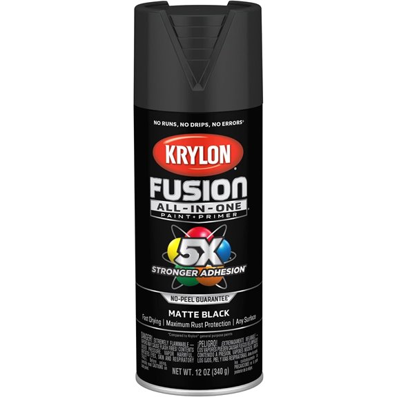Krylon Fusion All-In-One Spray Paint 12oz Black