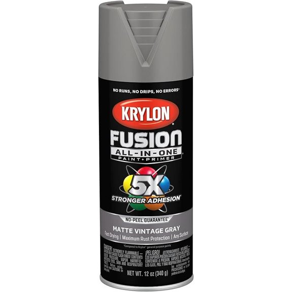 Krylon Fusion All-In-One Matte Vintage Gray 12 oz