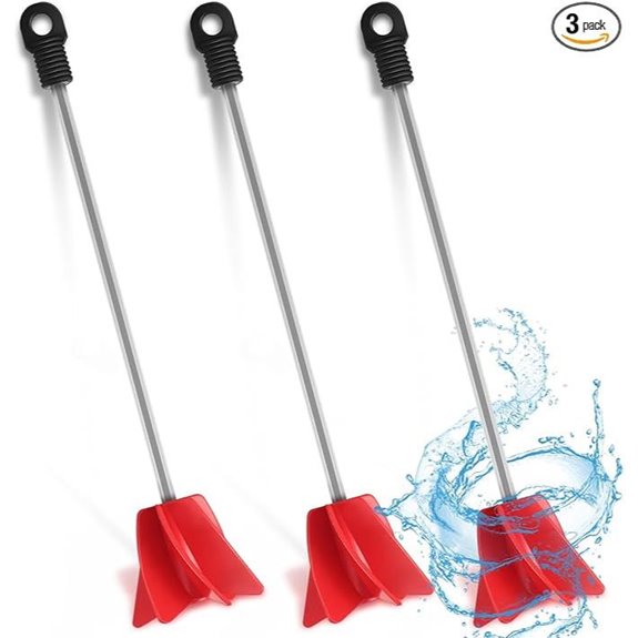 Loosh 3-Piece Paint Stirrer Drill Attachment Set