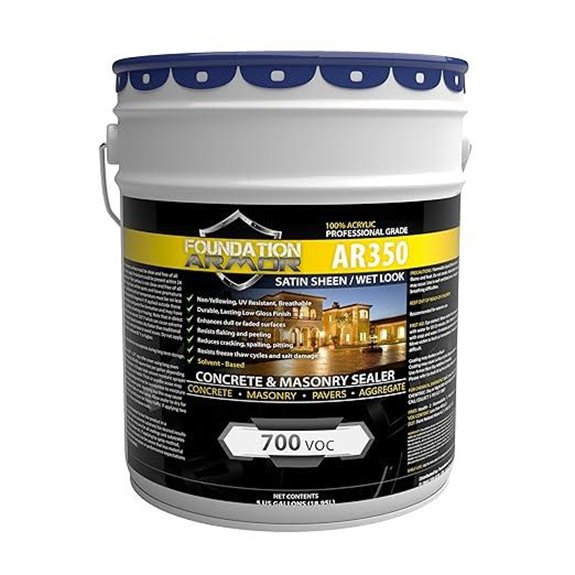 Armor AR350 Low Gloss Concrete Sealer 5 Gallon