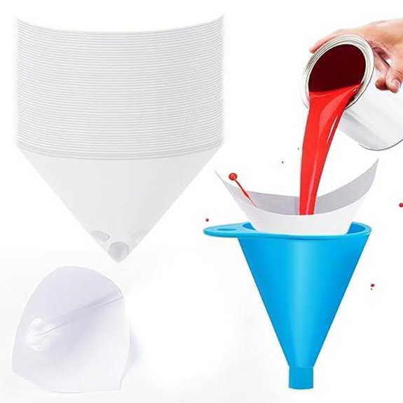 MAQIHAN 75 Paint Strainers Paper Cone Filters