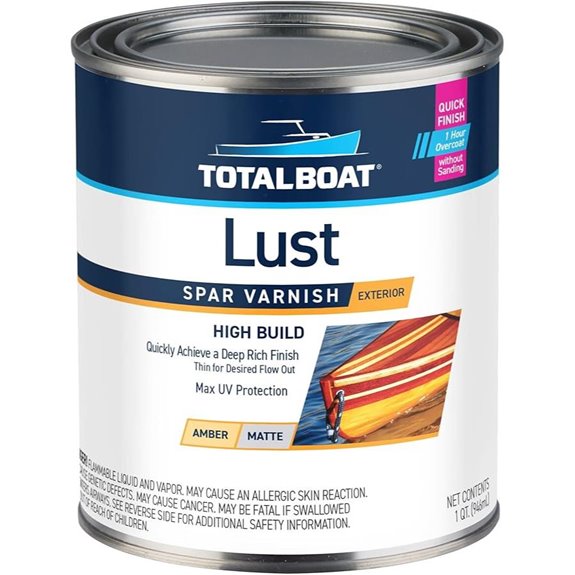 TotalBoat Lust Marine Varnish (Matte Quart)