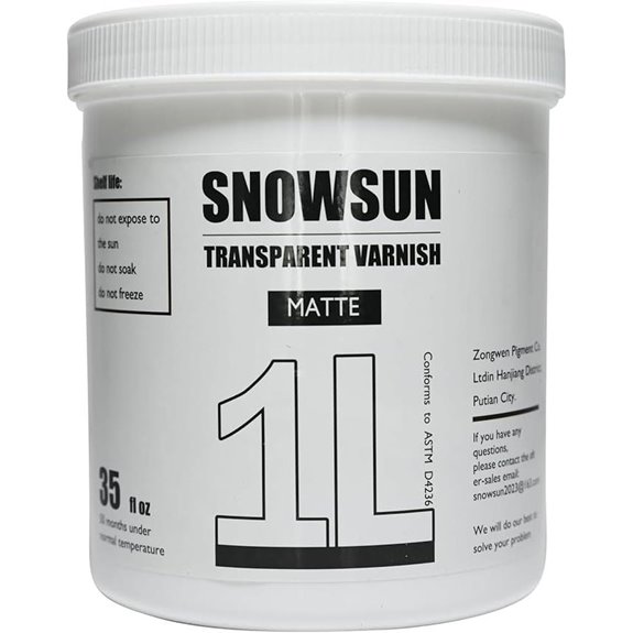 SNOWSUN Matte Varnish for Acrylic Painting (1L)