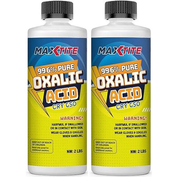 MAXTITE Oxalic Acid 2-Pack 4lbs Total (99.6% Pure)