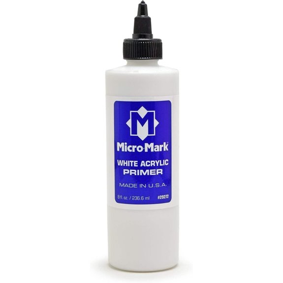 Micro-Mark White Acrylic Primer for Models (8oz)
